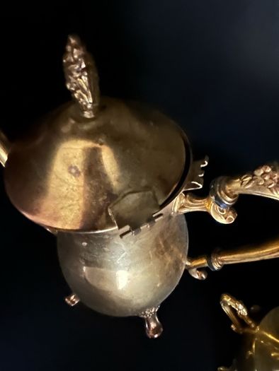 Antique Gold Plated Teapot Set