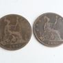 Pair of Victorian pennies Image 2
