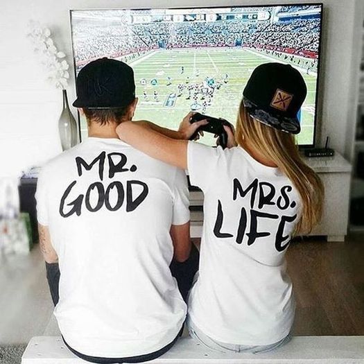 Mr Good And Mrs Life Perfect Couples T-shirts Perfect Gift Present For Valentines Day Idea