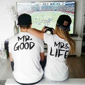 Mr Good And Mrs Life Perfect Couples T-shirts Perfect Gift Present For Valentines Day Idea