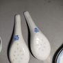 Chinese porcelain soup spoons x 6 Image 3
