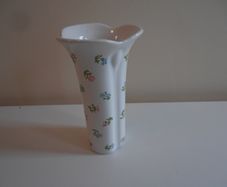 Ceramic White Floral Vase