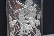 Vintage 1983 Madison Mint Valentines Day One Ounce Fine Silver Art Bar