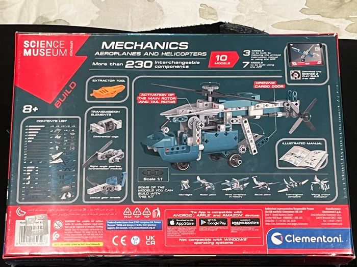 Clementoni Mechanics Aeroplanes Helicopters STEM Kit  New & Sealed