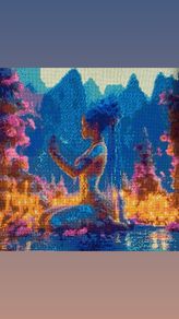 Gem art,hand crafted picture