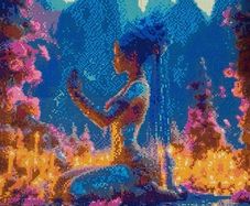 Gem art,hand crafted picture