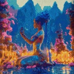 Gem art,hand crafted picture