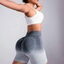 Seamless Ombre High-Waist Sports Shorts Image 5