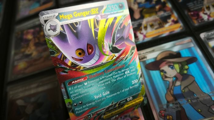 Mega Gengar EX ! Double Rare ! from Phantasmal Flames Set ! 2025 ! Pokemon Card !