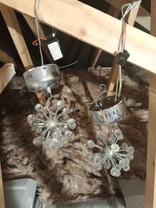 chrome spudnik ceiling lights