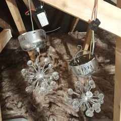 chrome spudnik ceiling lights