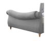 Grey Double Bed - Curved Design Image 3