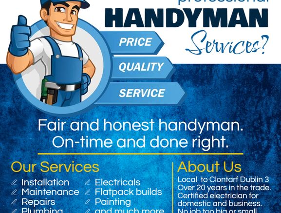 Electrician, Handyman, other services.