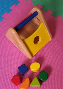 Wooden shape triangle activity