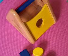 Wooden shape triangle activity