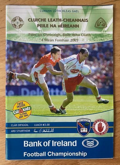 2005 Tyrone v Armagh - GAA All-Ireland Senior Football Championship Semi Final Programme
