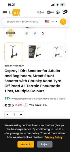 Osprey dirt scooter