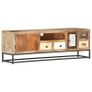 TV Cabinet 120x30x40 cm Solid Reclaimed Wood Image 3