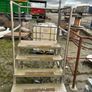 Stainless steel steps on wheels Image 2
