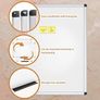 SALE | Magnetic Whiteboard Silver Aluminium Frame, W90xH60CM Image 4