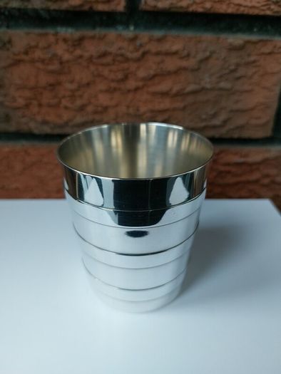 Vintage 1960s Christofle Silver Plate Christening Cup