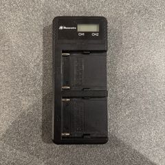 NP-f dual fast charger with micro USB and type C