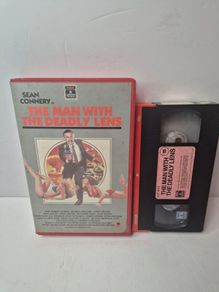 The Man with the Deadly Lens (1982) VHS | Sean Connery | Rare RCA/Columbia Big Box - Play Tested & Mould Free