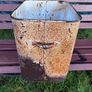 Vintage enamel bread bin Image 9