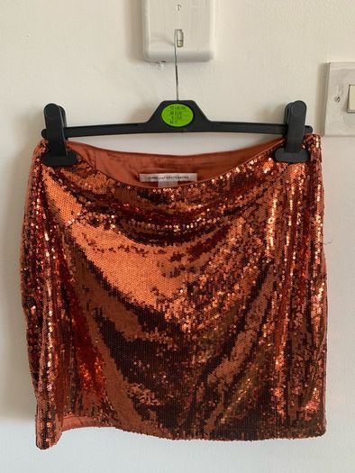 skirt copper sequins Diane von furstenberg