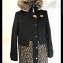 Karen Millen - Wool Cashmere Coat - Black Animal Print - UK 8 true to size - New Without Tags Image 2
