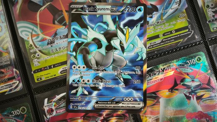 Black Kyurem EX ! Full Art ! Ultra Rare ! from Surging Sparks Set ! 2024 ! Pokemon Card !