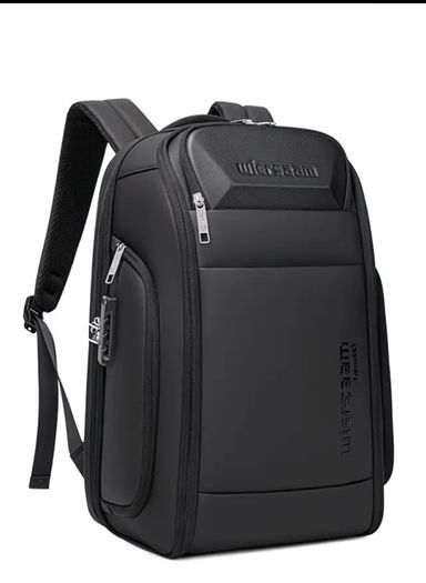 Executive Luxurious Hard Case Backpack Or Laptop Bag For Flights Or Business Trips (distorted Uneven Zip)