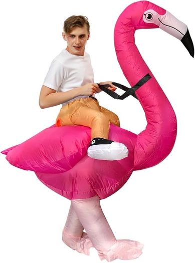 SEASONAL SALE Flamingo Costume Inflatable Costume Adult Inflatable Halloween Costumes Fancy Dress for Adult