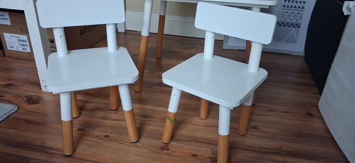 toddler table and 2 chairs