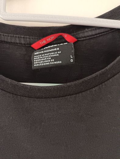 The North Face T-Shirt Black Large Graphic Back Print