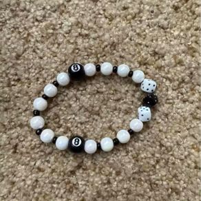Black & white Stussy bracelet