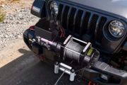 4500lbs ATV/UTV Electric Winch 12V DC with 39 ft Synthetic Rope Wireless &amp; Wired RemoteControl IP55 Waterproof for Jeep