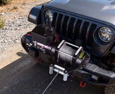 4500lbs ATV/UTV Electric Winch 12V DC with 39 ft Synthetic Rope Wireless & Wired RemoteControl IP55 Waterproof for Jeep