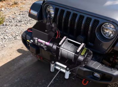 4500lbs ATV/UTV Electric Winch 12V DC with 39 ft Synthetic Rope Wireless & Wired RemoteControl IP55 Waterproof for Jeep