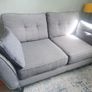 DFS 2 Seater Sofa Couch, French Connection Zinc style. Grey tweed, in very good condition. Image 3