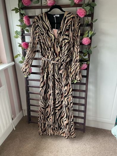dress Bnwt animal print dress Lille rose brand s/medium wrap effect dress