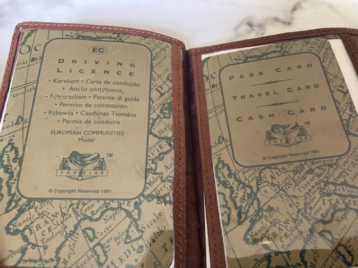 1991 Vintage Saddler Leather Wallet