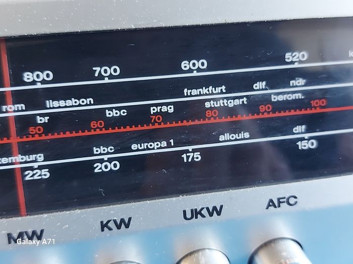 Telefunken Cavatine 201, Mw, Lw Radio plus Tape Deck, German Model in German Language, Powers on and off