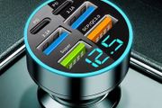 USB C Type C Car Charger 6 Ports USB Super Fast