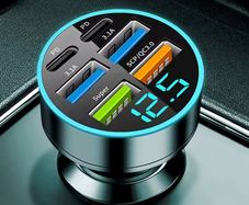 USB C Type C Car Charger 6 Ports USB Super Fast