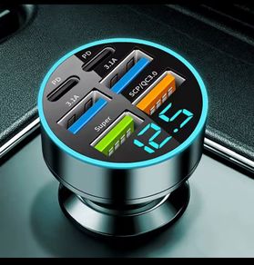 USB C Type C Car Charger 6 Ports USB Super Fast