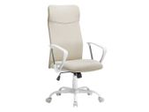 Upholstered Office Chair Height-Adjustable and Tiltable cappuccinobeige