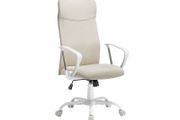Upholstered Office Chair Height-Adjustable and Tiltable cappuccinobeige