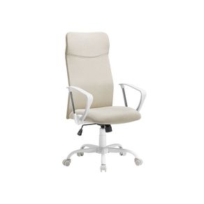 Upholstered Office Chair Height-Adjustable and Tiltable cappuccinobeige