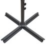 Double Parasol with Steel Pole 250x250 cm Anthracite Image 4